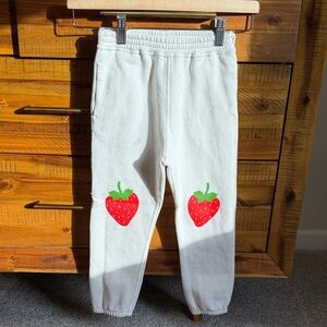 Kate Spade by Target Kids White Strawberry Print Joggers